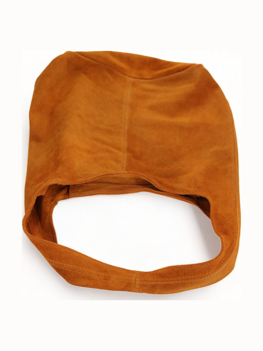 Leder Damentasche Schultertasche Orange