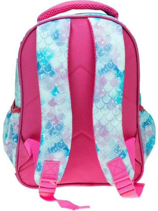 Gim Barbie Mermaid School Bag Backpack Kindergarten Pink with Water Bottle Holder 12Liters