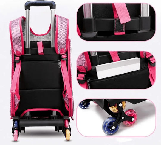 4 Dog/Cat Carrying Red Trolley for 8kg Pets L33xW27xH42cm
