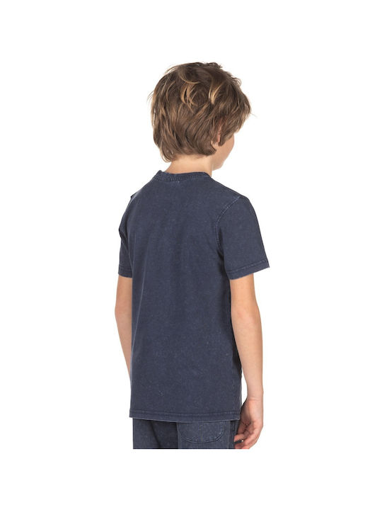 District75 Kinder-T-Shirt Blau