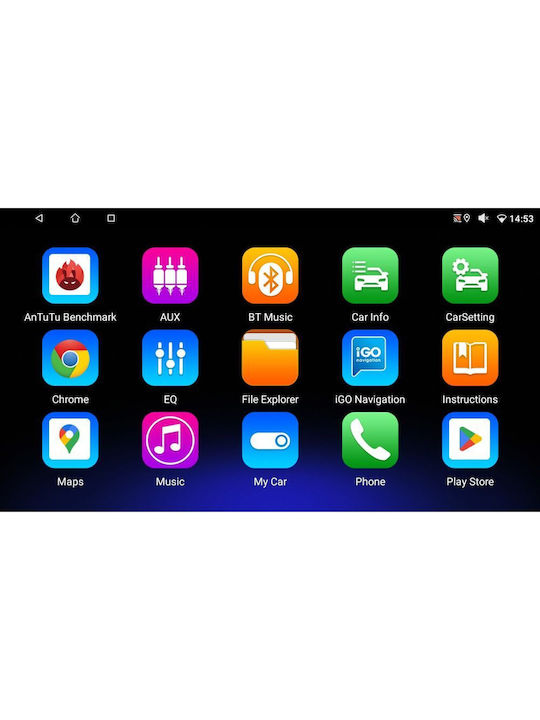 Digital IQ Автомобилна Аудио Система (Блутут/USB/WiFi/GPS/Apple-Carplay/Android-Auto) с Тъчскрийн 9"