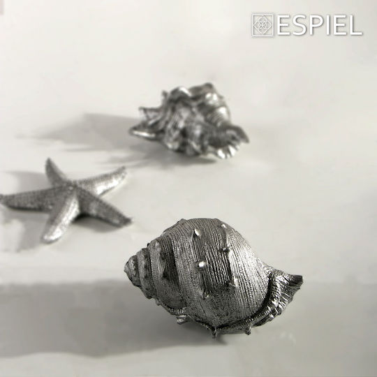 Espiel Διακοσμητικό Κοχύλι Πολυρητίνης Ασημί 11.5x9x6.5cm Espiel Διακοσμητικό Κοχύλι Πολυρητίνης Ασημί 11.5x9x6.5cm