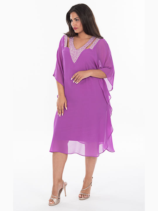 Siderati Summer Mini Dress Purple