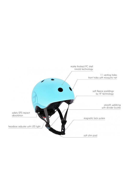 Scoot & Ride Kids' Helmet for City Bike Blue S/M (51-55 cm) Blueberry