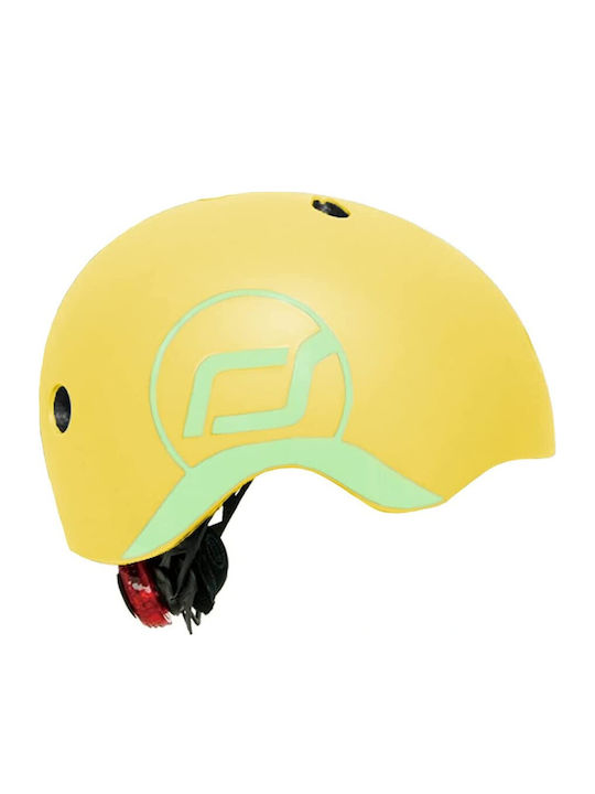 Scoot & Ride Kids' Helmet for City Bike Yellow with LED Light