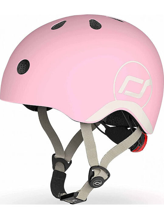Scoot & Ride Kids' Helmet for City Bike Pink with LED Light XXS-S (45-51 cm) Rose