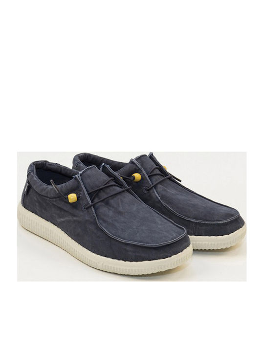Ανδρικά Μοκασίνια Washed Blue