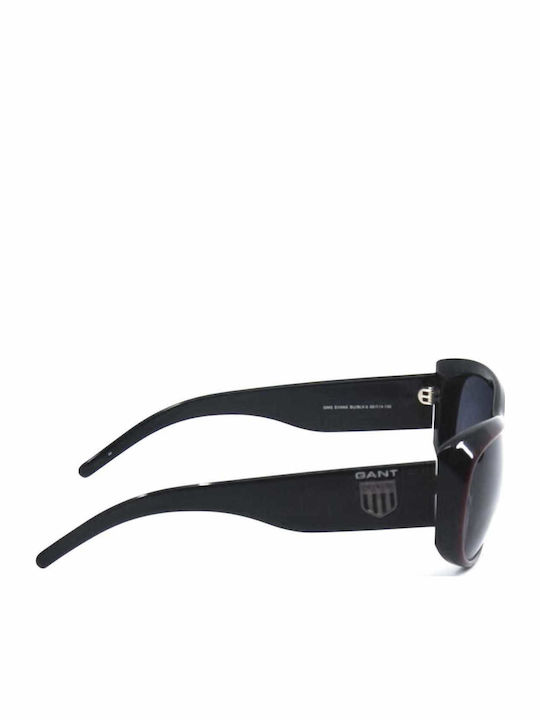 Gant Women's Sunglasses with Burgundy Plastic Frame and Black Lens EVANS BUBLK-3