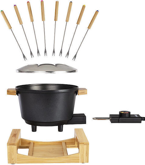 Princess Vas Pentru Fondue Electric Metalic Pentru 8 Persoane Negru