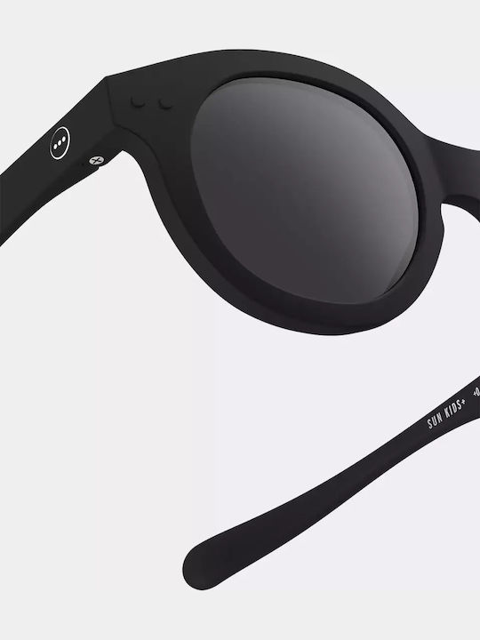 Izipizi #C Τετράγωνα Παιδικά Γυαλιά Ηλίου Black για 3-5 Ετών