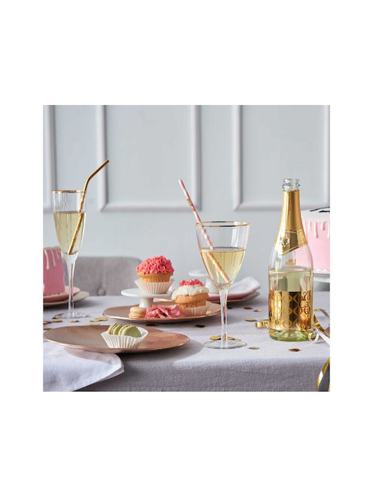 Butlers Glass Cocktail/Drinking made of Glass in Gold Color Goblet 280ml