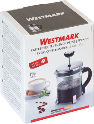 Westmark Filterkaffeemaschine Handbetrieb Rostfreier Stahl Schwarze 500ml