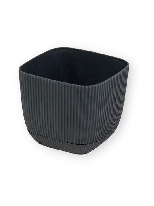 Viosarp Coral Γλάστρα Πλαστική Καφέ 11x11x9.5εκ.