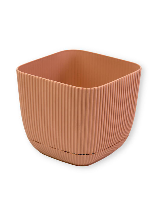 Viosarp Coral Γλάστρα Πλαστική Καφέ 11x11x9.5εκ.