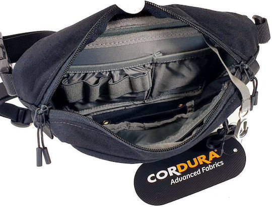 Pentagon Militärische Tasche Taille aus Cordura Schwarz