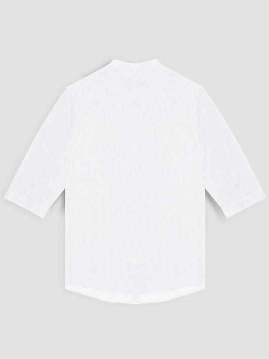 Antony Morato Men's Shirt Long Sleeve Linen White