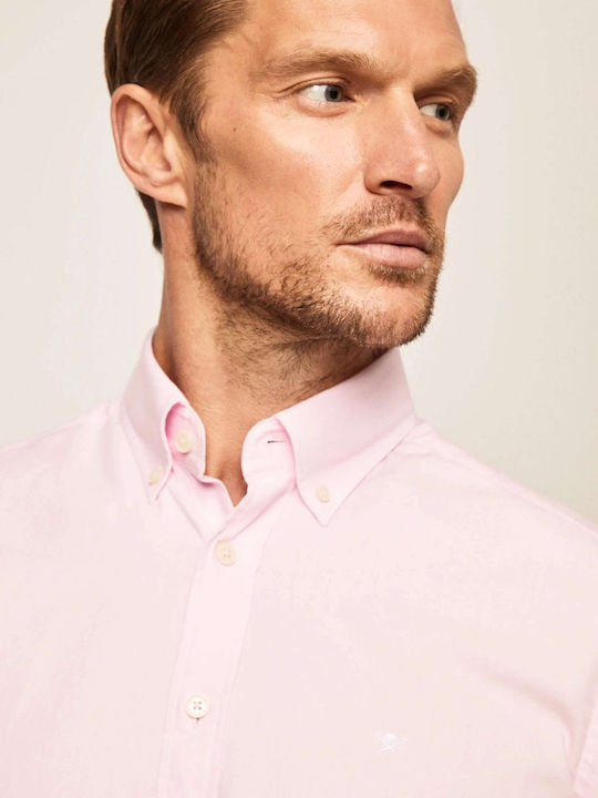 Hackett Men's Shirt with Long Sleeves Pink