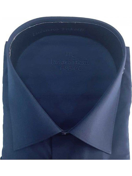 Short-sleeved Linen Shirt Blue