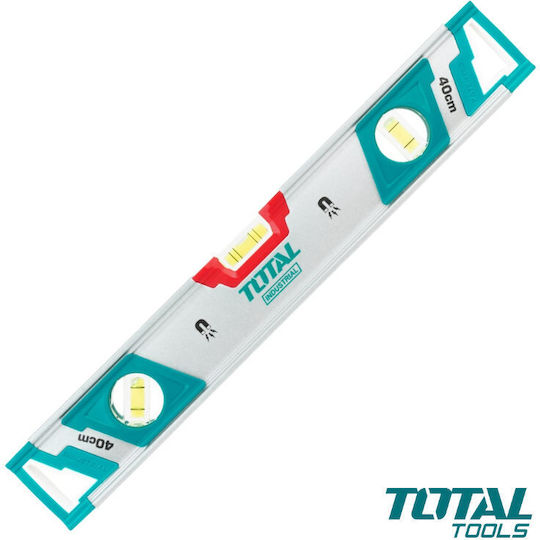 Total TMT24086M Spirit Level Aluminum Magnetic 40cm with 3 Eyes