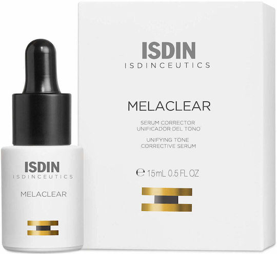 Isdin Isdinceutics Melaclear Moisturizing & Anti-aging Serum Face with Vitamin C for Detoxification & Radiance 15ml
