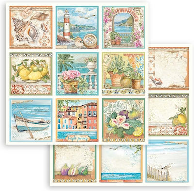 Stamperia Листа Scrapbooking Двустранен 190гр/кв.м 10 листове 10бр SBBL127