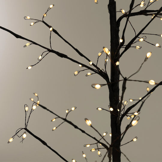 Christmas Decorative Illuminated Metal Tree Natural Appearance 150cm IP44 Electric White