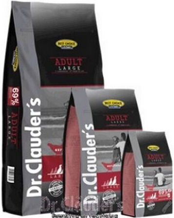 Dr.Clauder's Best Choice Adult Large 12.5kg Dry Food Gluten-Free for Adult Large Breed Dogs with Chicken and Poultry