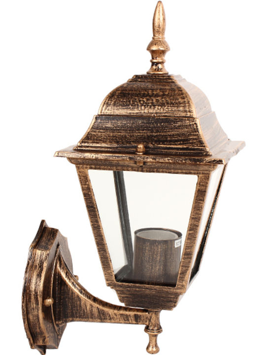 Keskor Wall-Mounted Outdoor Lantern E27 14.5x20x33εκ.