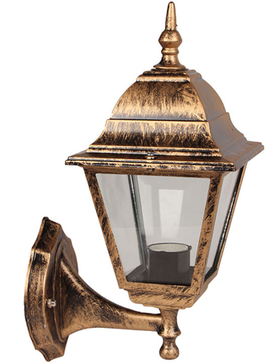 Keskor Felinar de exterior montat pe perete E27 14.5x20x33εκ.