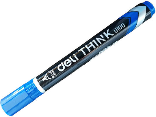 Deli Ανεξίτηλοι Μαρκαδόροι Μπλε 1.5mm Σετ 12τμχ