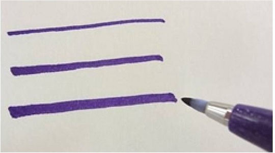 Pentel Brush Sign Pen Маркер 1мм Светлосин