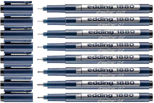 Edding 1880 Drawliner Design Marker 0.6mm Black