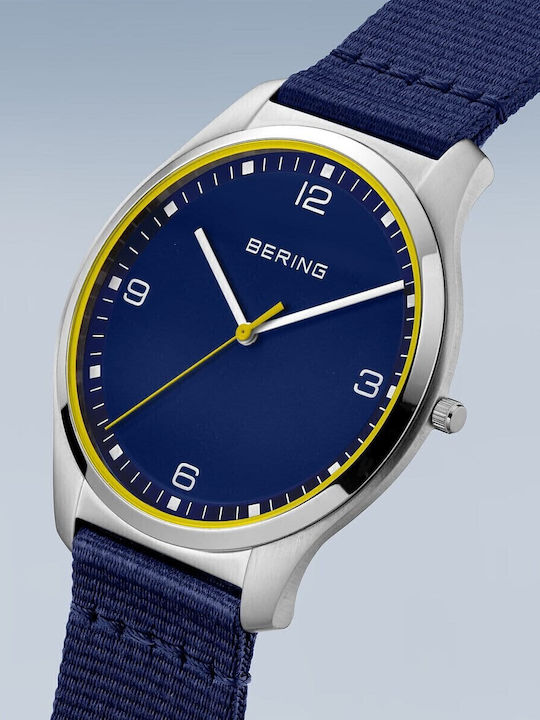 Bering Time Ρολόι Μπαταρίας με Υφασμάτινο Λουράκι Bering Time Ρολόι Μπαταρίας με Υφασμάτινο Λουράκι