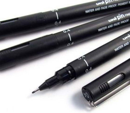 Uni-Ball Pin Line Μαρκαδόρος Σχεδίου Μαύρος 0.03mm