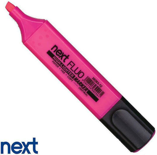 Next Fluo Μαρκαδόρος Υπογράμμισης Ροζ 5mm