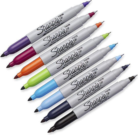 Sharpie Twin Tip Перманентни Маркери 0.5мм Многоцветен 8бр