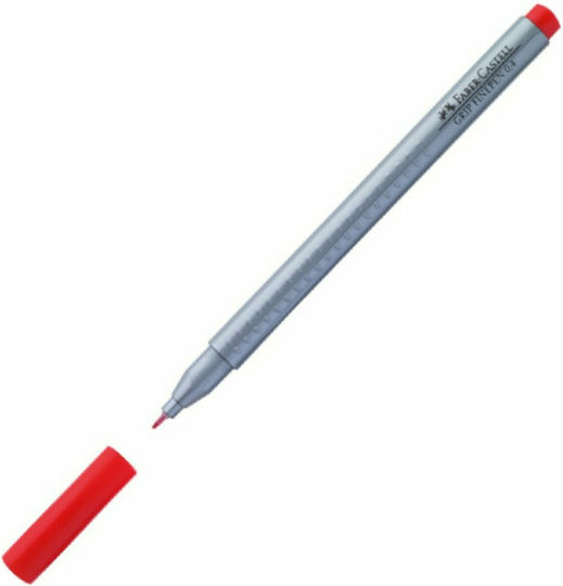 Faber-Castell Finepen Grip Marker de Proiectare 0.4mm Roșu