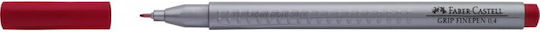 Faber-Castell Finepen Grip Zeichenmarker 0.4mm Dark Red