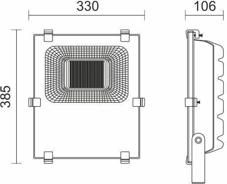 Spot Light Στεγανός Προβολέας LED 200W Ψυχρό Λευκό 6000K IP65