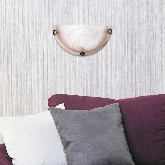 Rabalux Alabastro Classic Lamp Wall with Socket E27 White 32x17x8.5cm