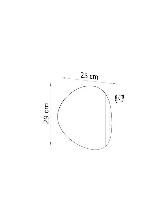 Sollux Senses Modern Lamp Wall with Socket G9 Black 27x27x10cm