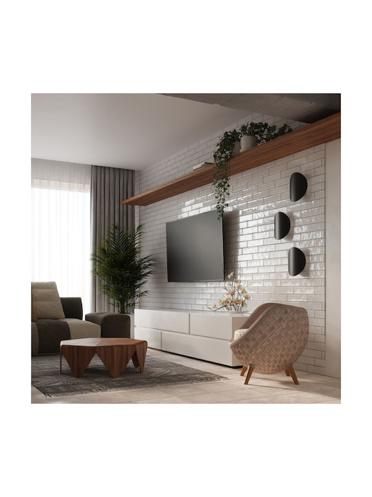 Sollux Senses Modern Lamp Wall with Socket G9 Black 27x27x10cm