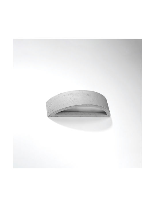 Sollux Atena Modern Leuchte Wand mit Fassung E27 Gray 40x38x20.5cm