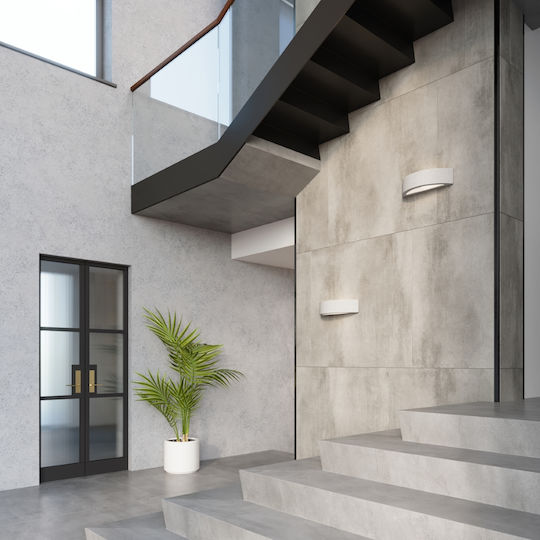 Sollux Atena Modern Leuchte Wand mit Fassung E27 Gray 40x38x20.5cm