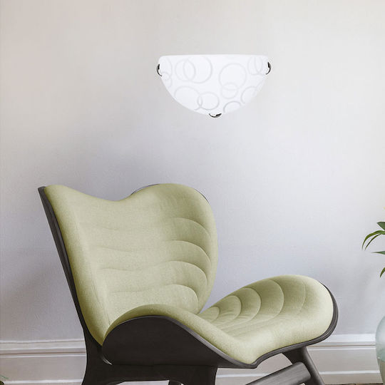 Eurolamp Leia Classic Wall Lamp with E27 Socket White 30x16x9cm