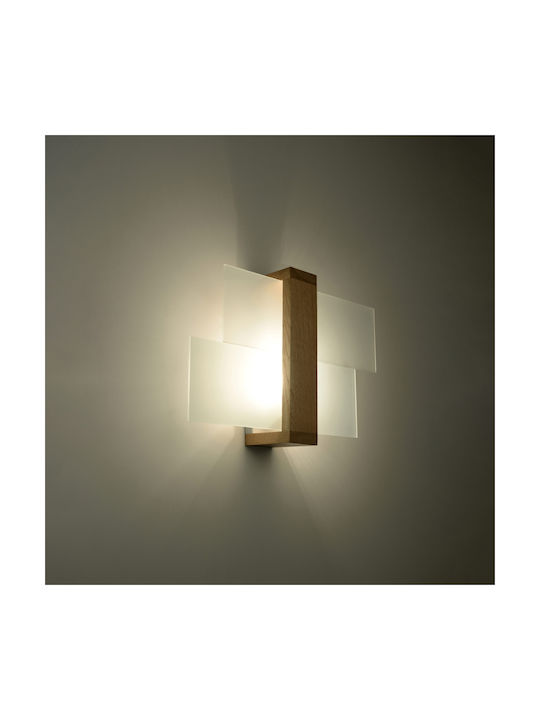 Sollux Feniks 1 Modern Leuchte Wand Braun 43x12x30cm