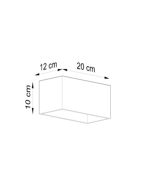Sollux Quad Maxi Lumină De perete Alb 31x14x14cm