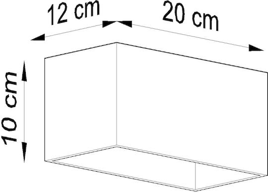 Sollux Quad Maxi Осветително тяло За стена Бял 31x14x14см.