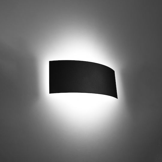 Sollux Magnus Modern Lamp Wall with Socket G9 Black 15x15x10cm