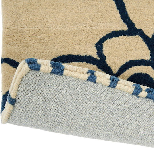 Florence Broadhurst Midnight Handgefertigt Teppich Rechteckig Synthetisch,Polyester/Cotton/Leather 039708 Florence Broadhurst
